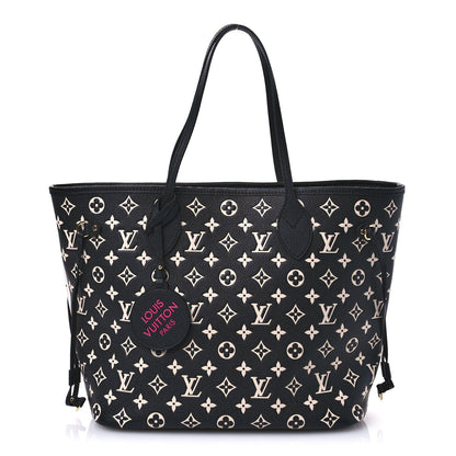 Louis Vuitton Empreinte Spring In The City Neverfull MM Black White Pink 1 of 10