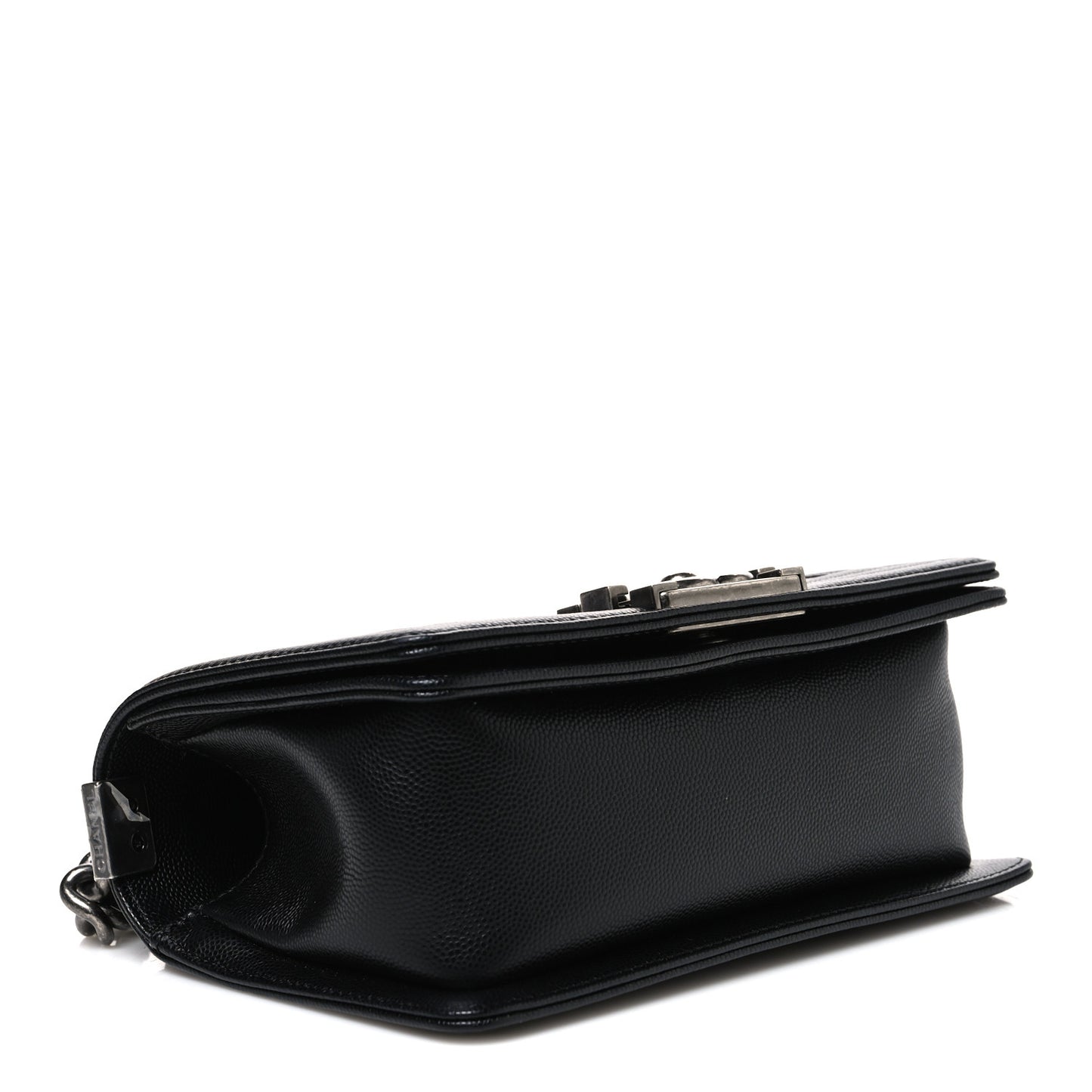 Caviar Quilted Small Boy Flap Black