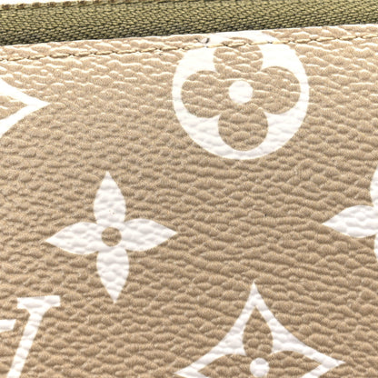 Louis Vuitton Monogram Giant Zippy Wallet Kaki White 17 of 18