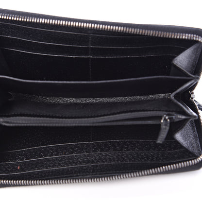 Gucci Monogram Metal Bar Zip Around Wallet Black 4 of 6