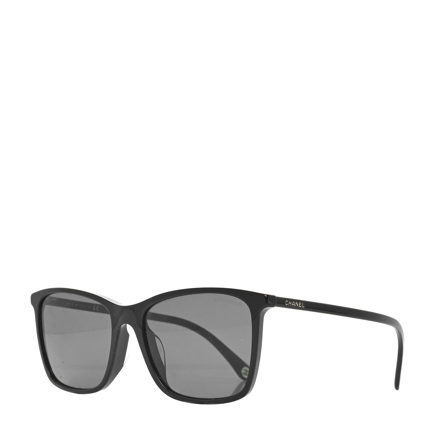 Acetate Polarized Square Sunglasses 5447-A Black