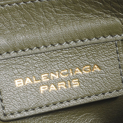 Balenciaga Grained Calfskin Papier Mini Triple Crossbody Vert Kaki 5 of 8