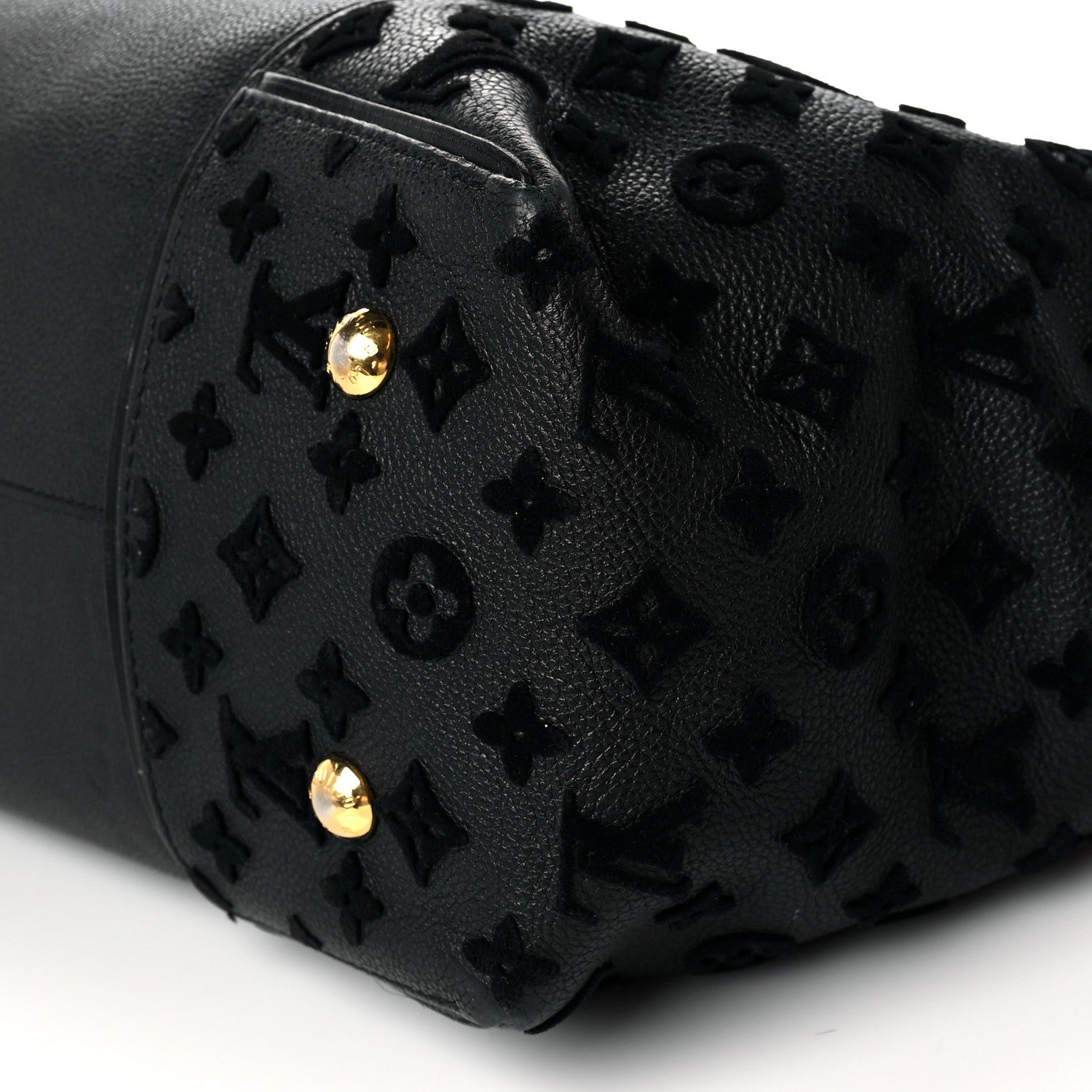 Louis Vuitton Cuir Orfevre Veau Cachemire Tote W GM Black 9 of 19