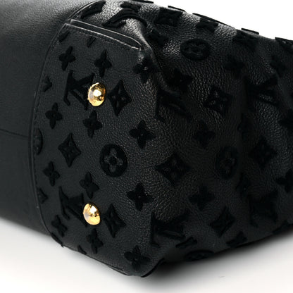 Louis Vuitton Cuir Orfevre Veau Cachemire Tote W GM Black 9 of 19