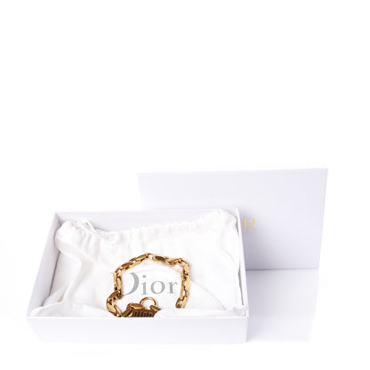 Christian Dior Metal Lucky Locket Choker Necklace Aged Gold 6 of 6