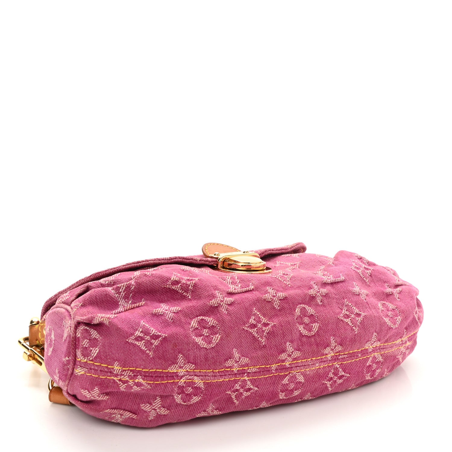Louis Vuitton Monogram Denim Mini Pleaty Fuchsia 4 of 9