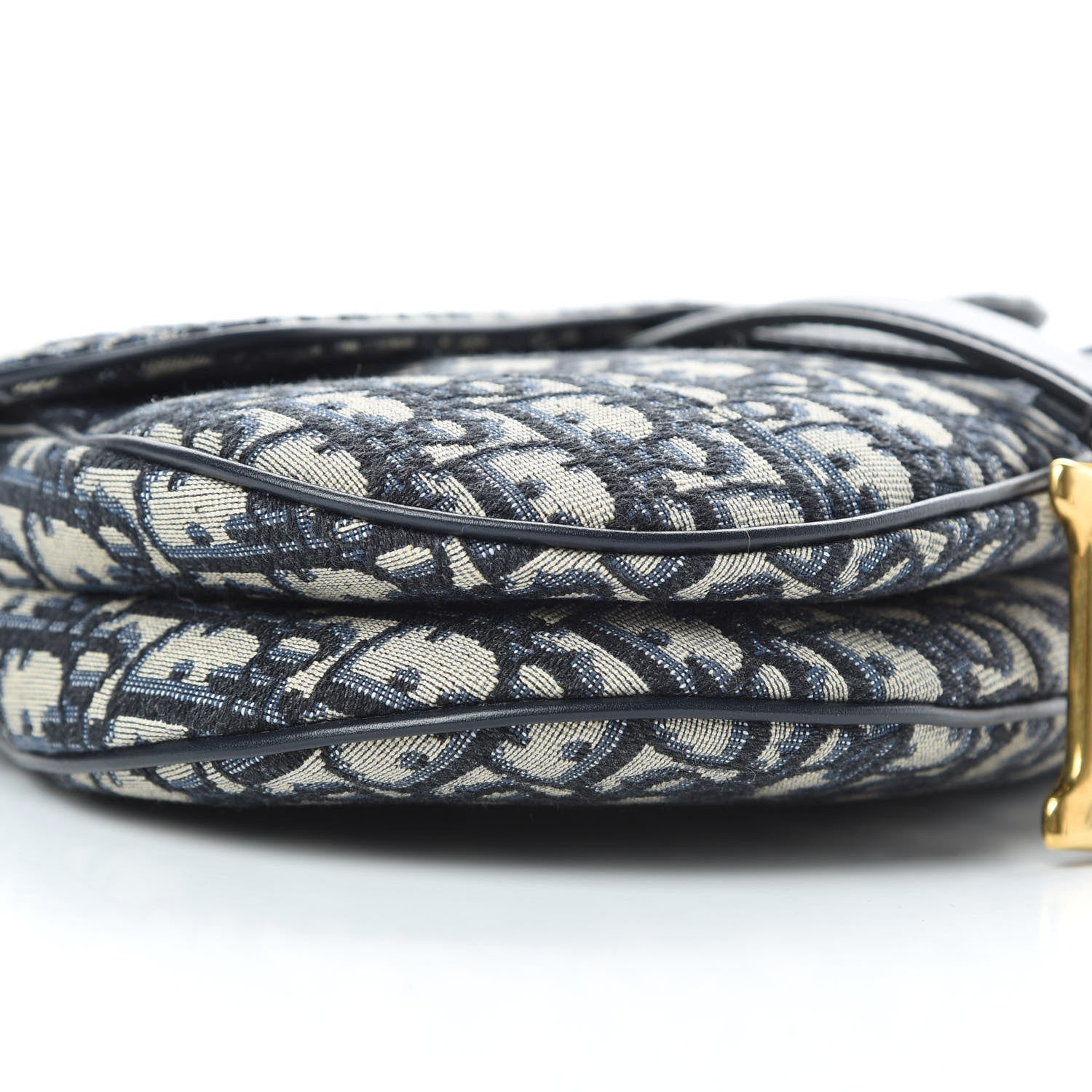 Christian Dior Oblique Saddle Bag Blue 9 of 10
