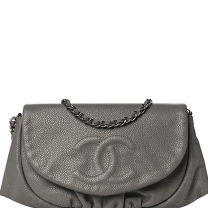 Chanel Caviar Half Moon Wallet On Chain WOC Grey 9 of 16