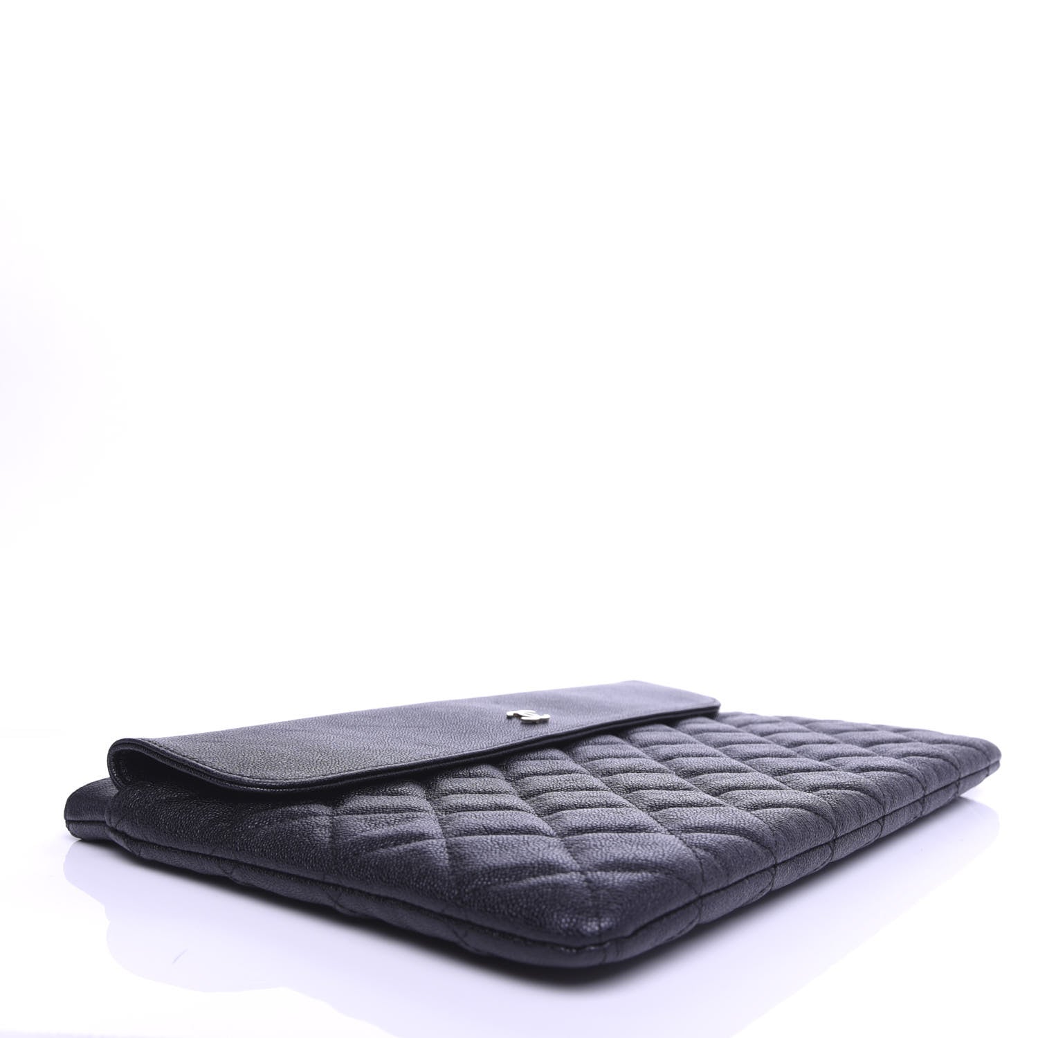 Chanel Iridescent Caviar Quilted Medium Flap Cosmetic Case Black 4 of 7