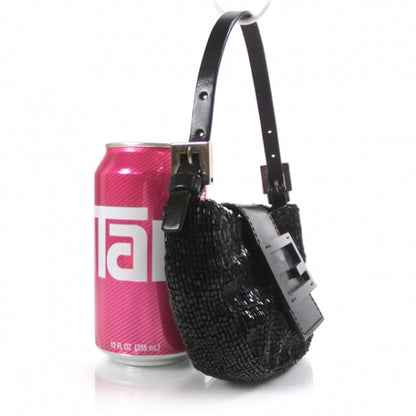 Fendi Beaded Mini Pochette Black 3 of 10