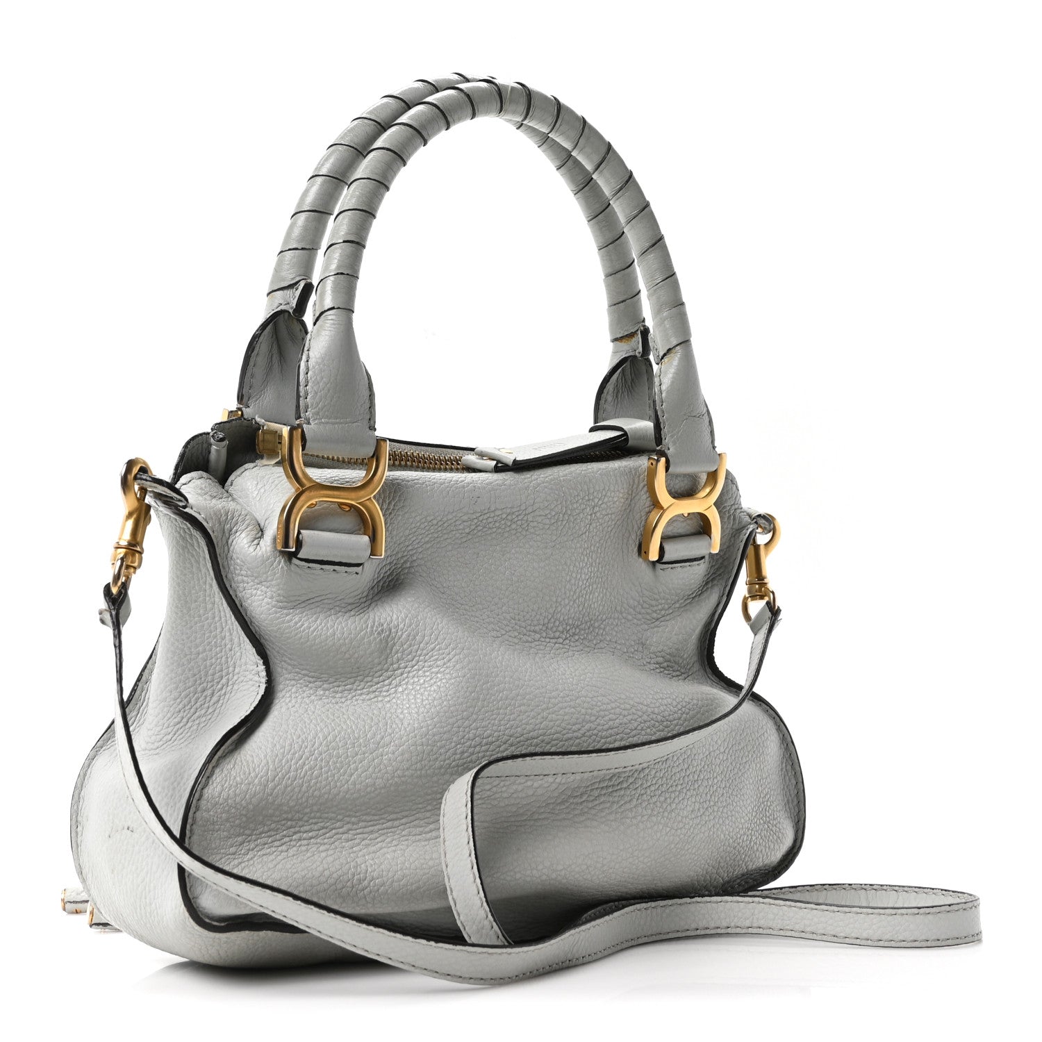 Chloe Calfskin Small Marcie Satchel Airy Grey 3 of 10