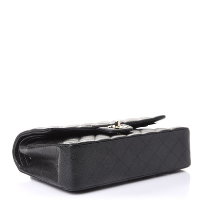 Chanel Caviar Quilted Medium Double Flap Dark Grey 3 of 10