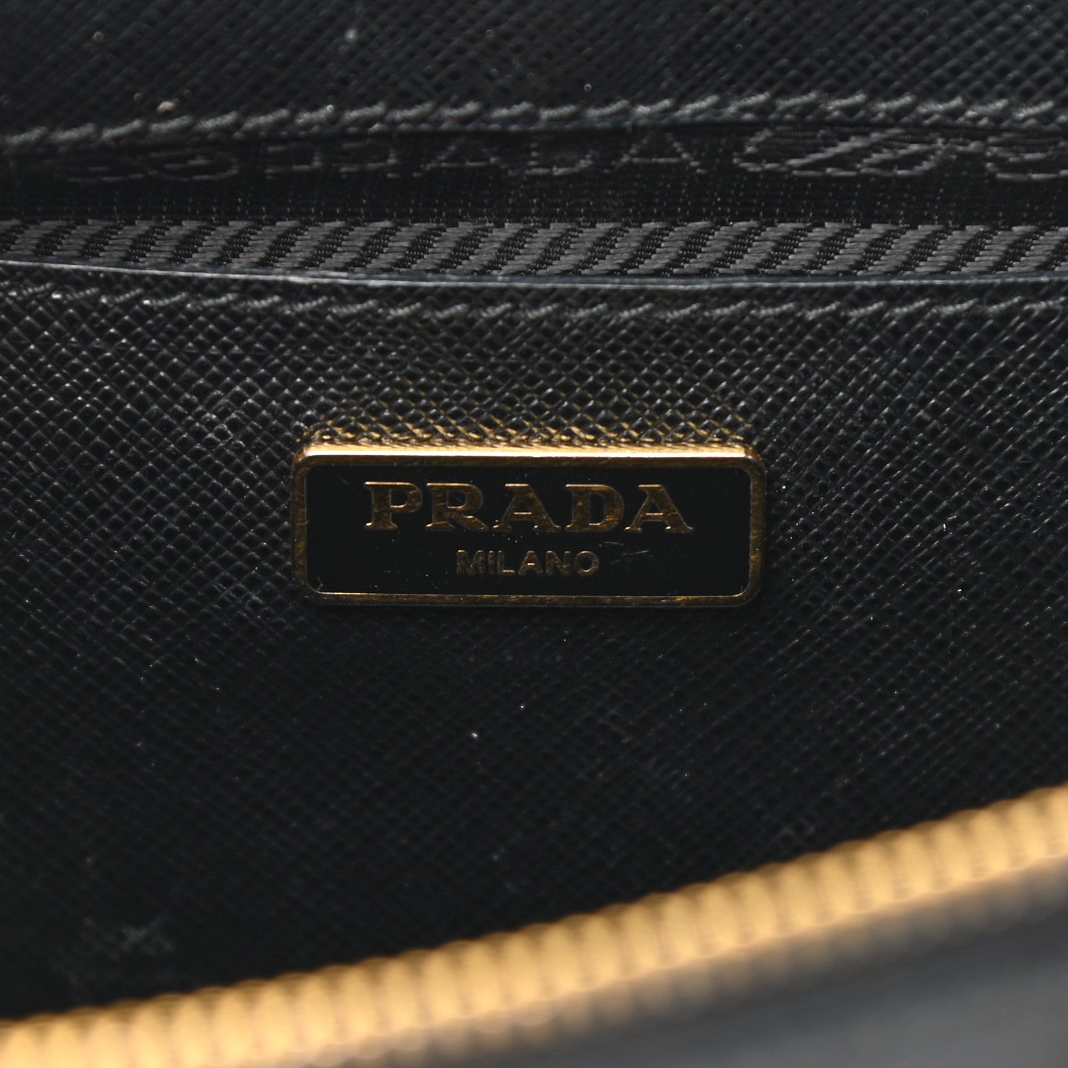 Prada Saffiano Lux Micro Galleria Double Zip Tote Black 6 of 10