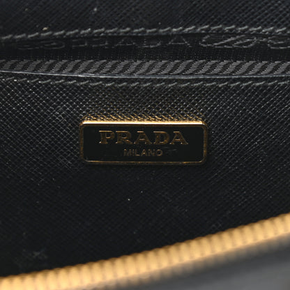 Prada Saffiano Lux Micro Galleria Double Zip Tote Black 6 of 10