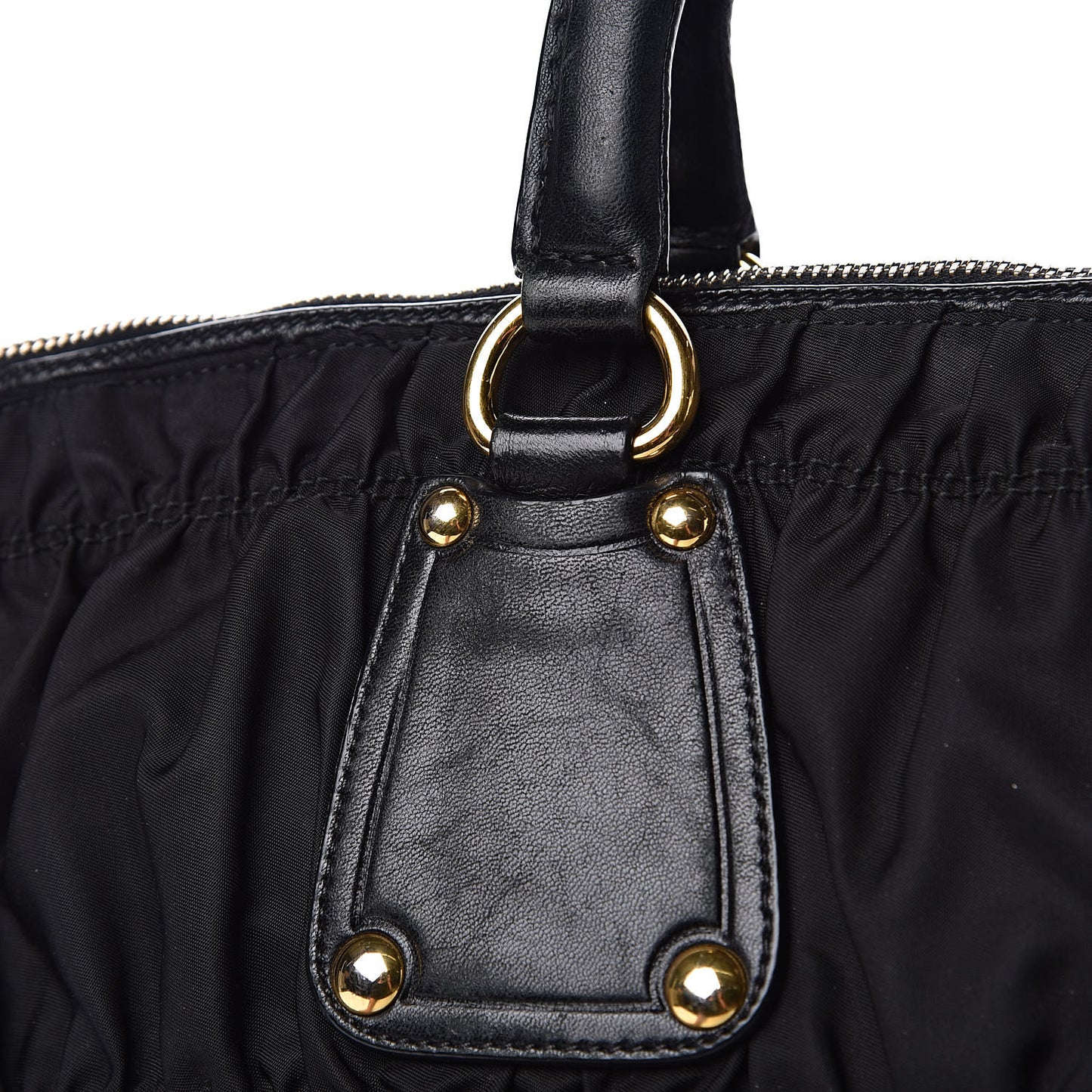 Tessuto Nylon Gaufre Tote Black