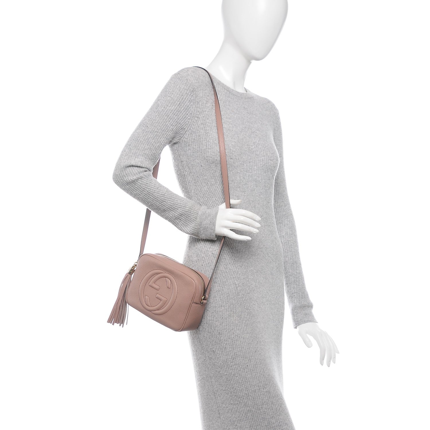 Gucci Cellarius Calfskin Small Soho Disco Bag Dark Cipria 2 of 7