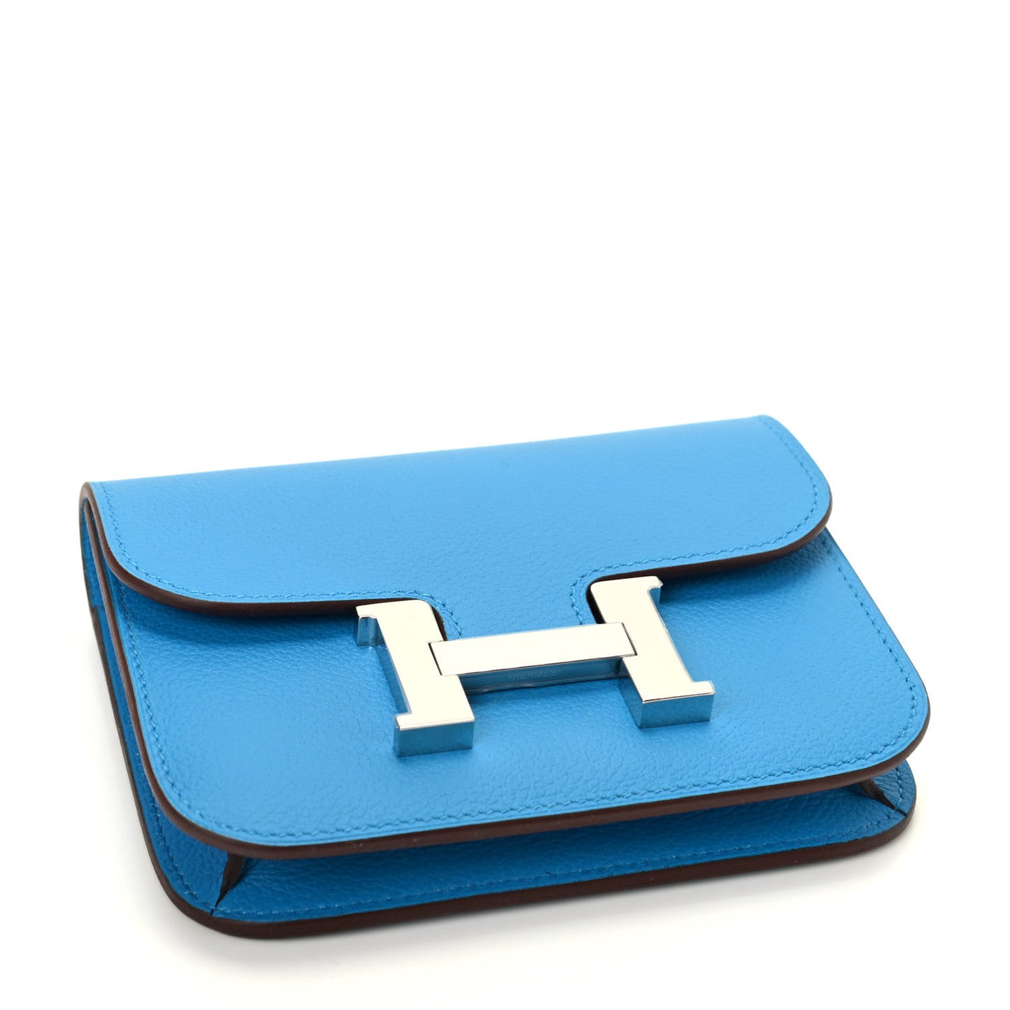 Evercolor Bi-Color Constance Slim Wallet Bleu Frida Rose Mexico