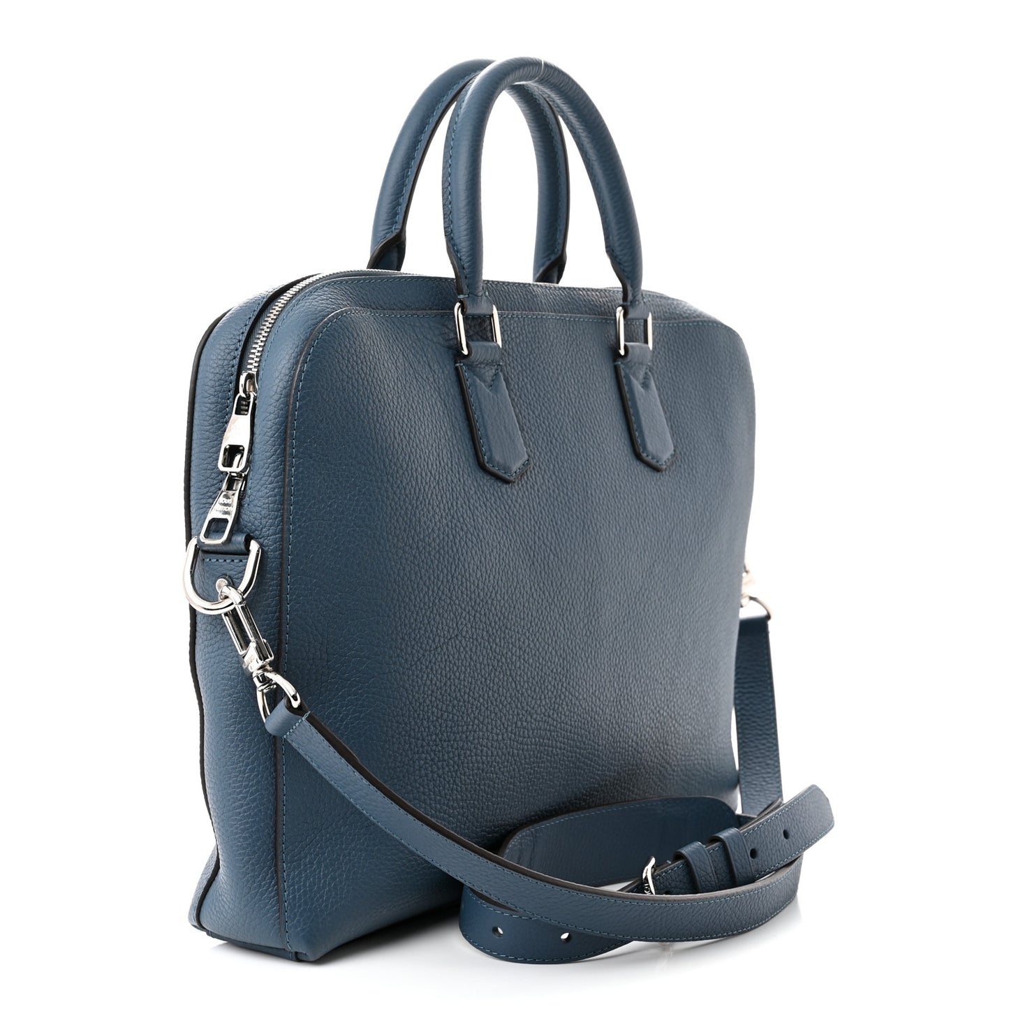 Taurillon Victor Briefcase Blue Gris