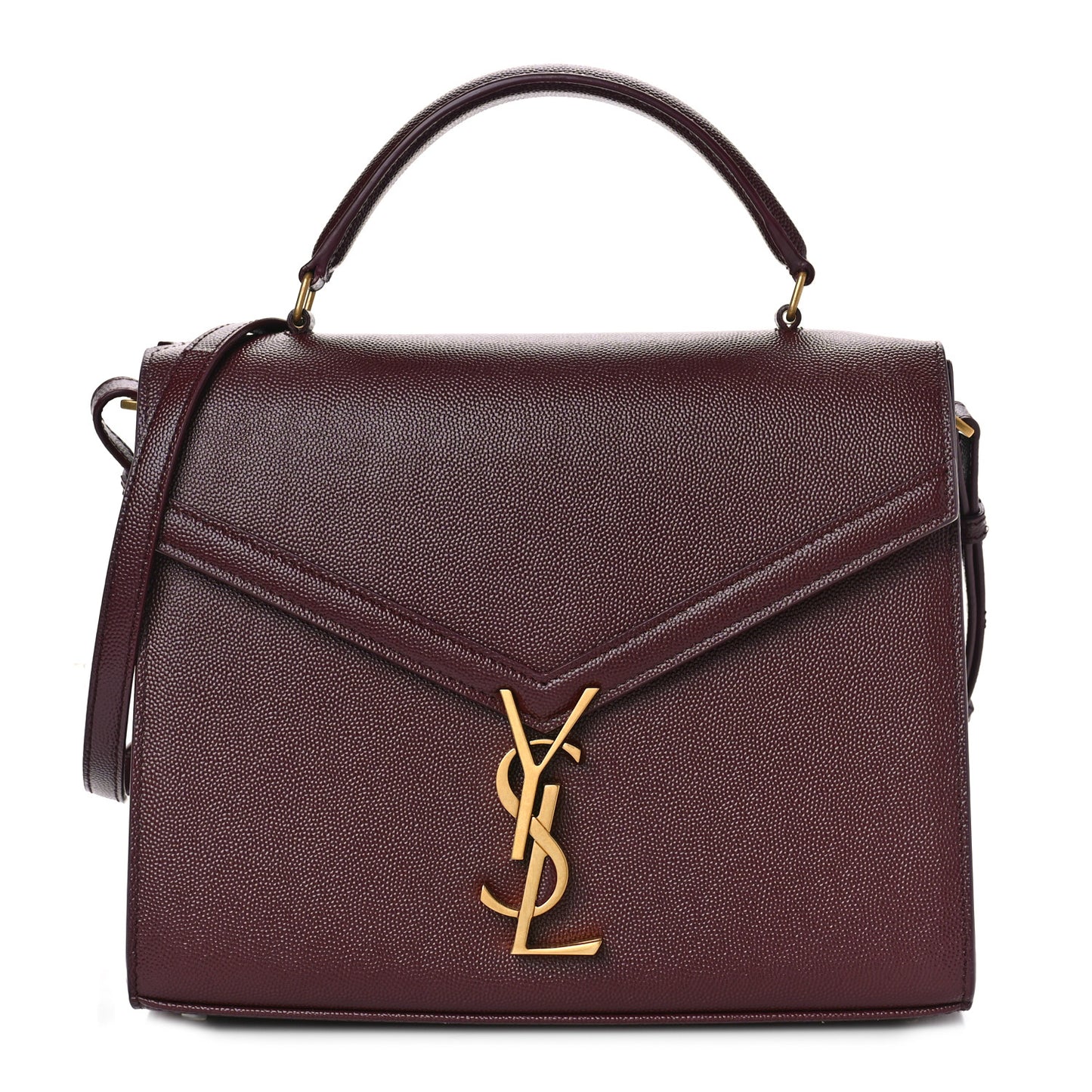 Grain de Poudre Medium Classic Monogram Cassandra Top Handle Rouge Legion
