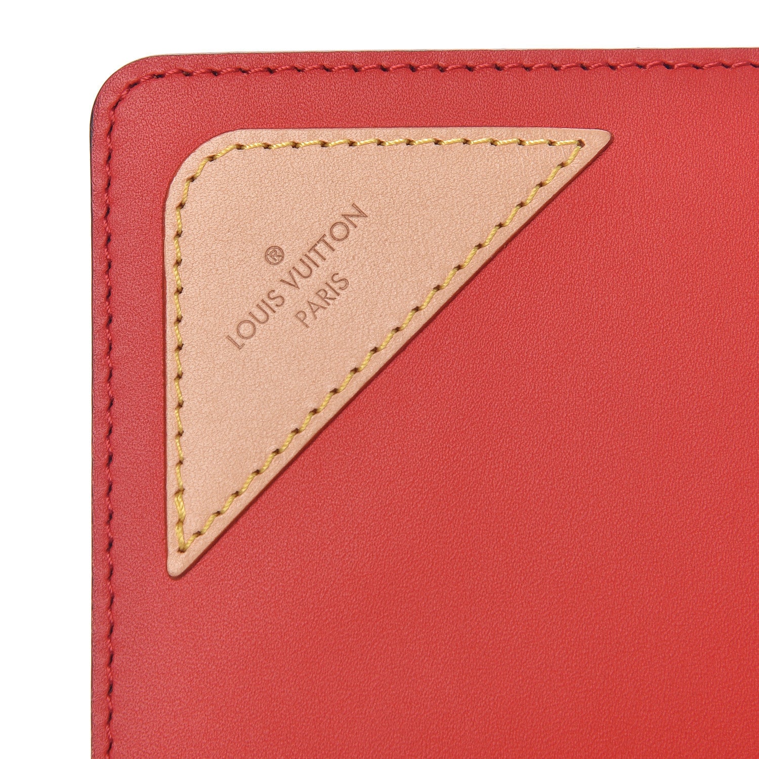 Louis Vuitton Calfskin Monogram Mouse Pad Red 6 of 7