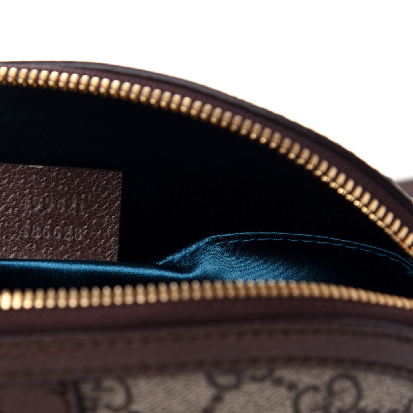 GG Supreme Monogram Textured Dollar Calfskin Web Small Ophidia Dome Shoulder Bag Beige Ebony New Acero