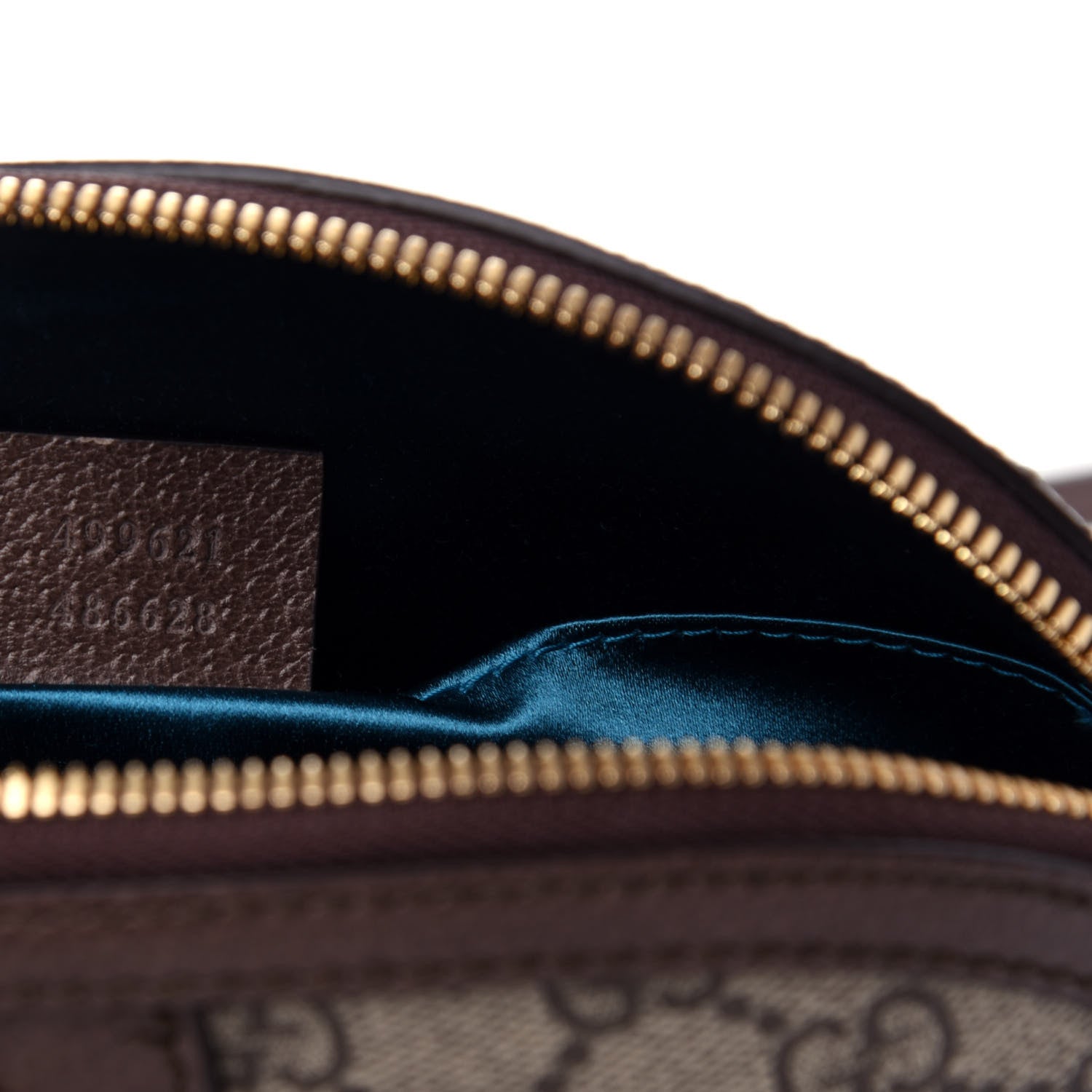 Gucci GG Supreme Monogram Textured Dollar Calfskin Web Small Ophidia Dome Shoulder Bag Beige Ebony New Acero 7 of 10