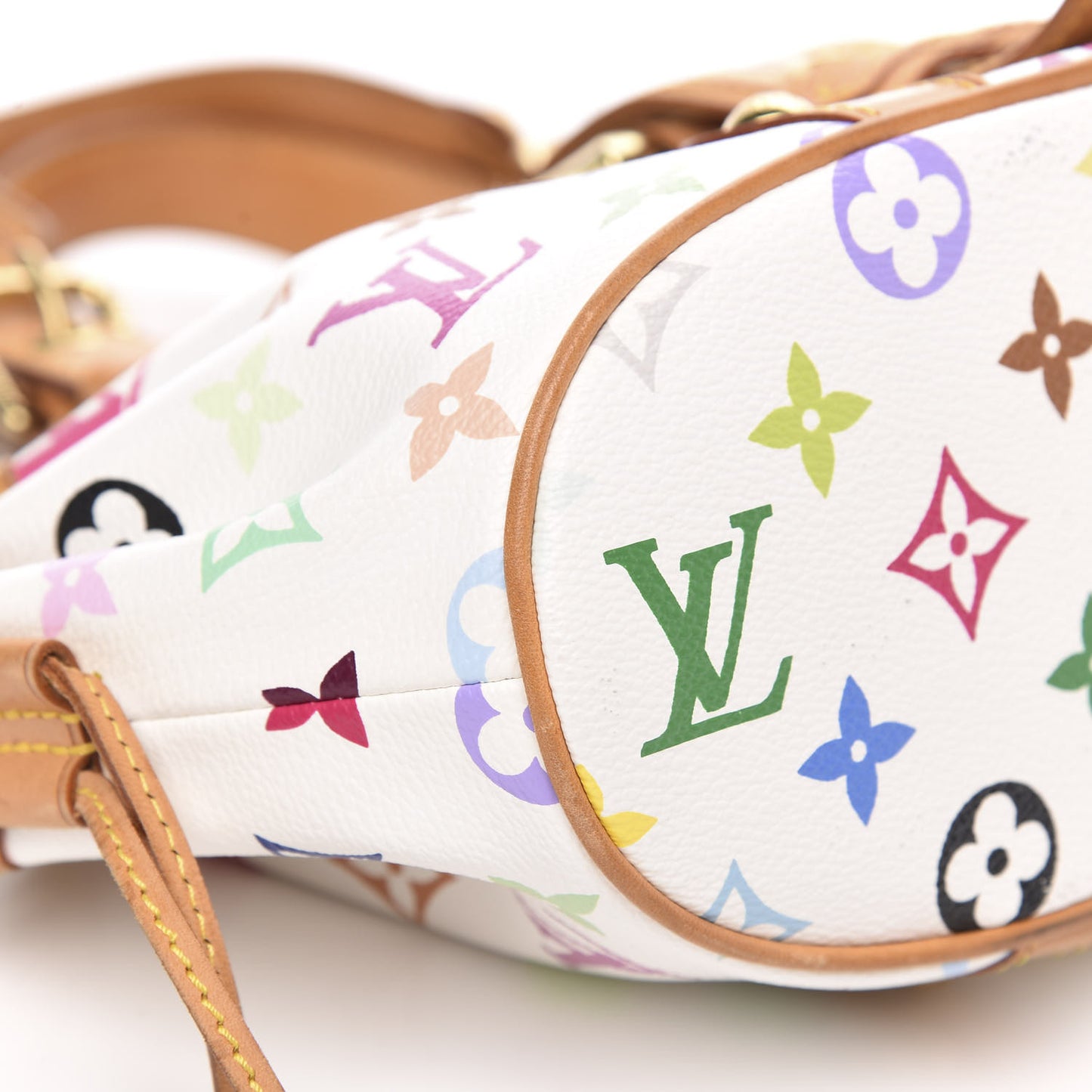 Monogram Multicolor Theda GM White