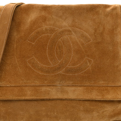 Chanel Suede CC Fringe Messenger Flap Bag Brown 9 of 11