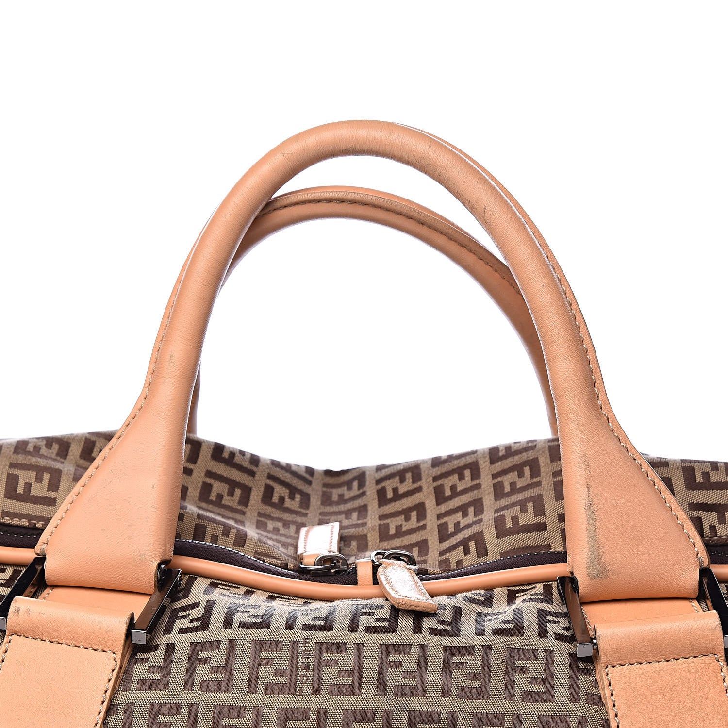 Fendi Zucchino Large Travel Bag Tan 8 of 21