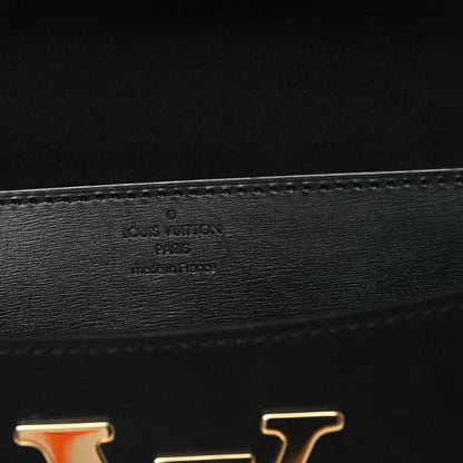 Louis Vuitton Calfskin Chain Louise MM Black 6 of 8