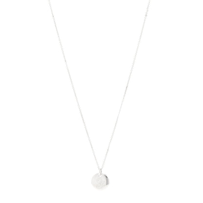 Tiffany Sterling Silver Letter G Disc Pendant Necklace 1 of 5