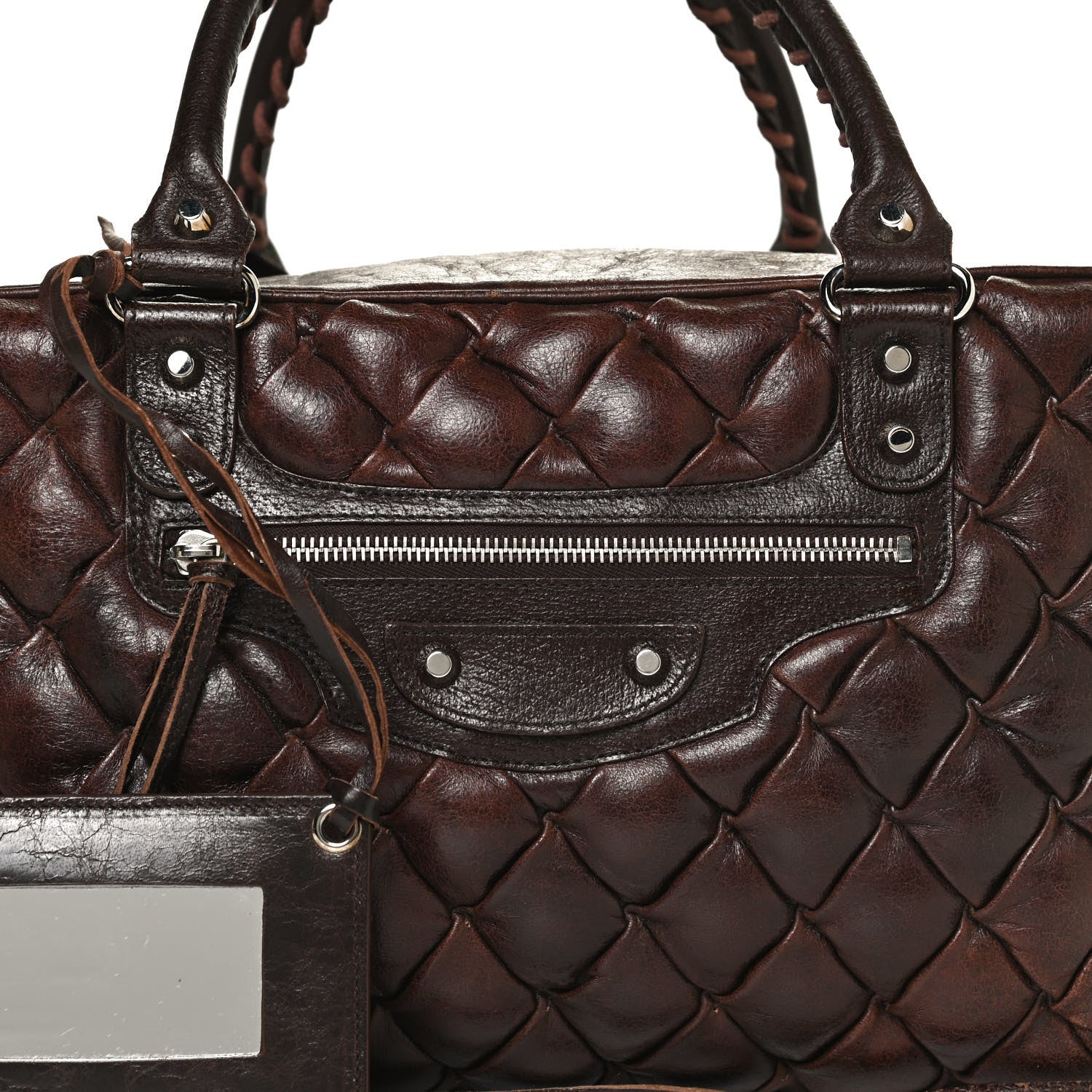 Balenciaga Chevre Quilted Matelasse MM Sienna 6 of 8