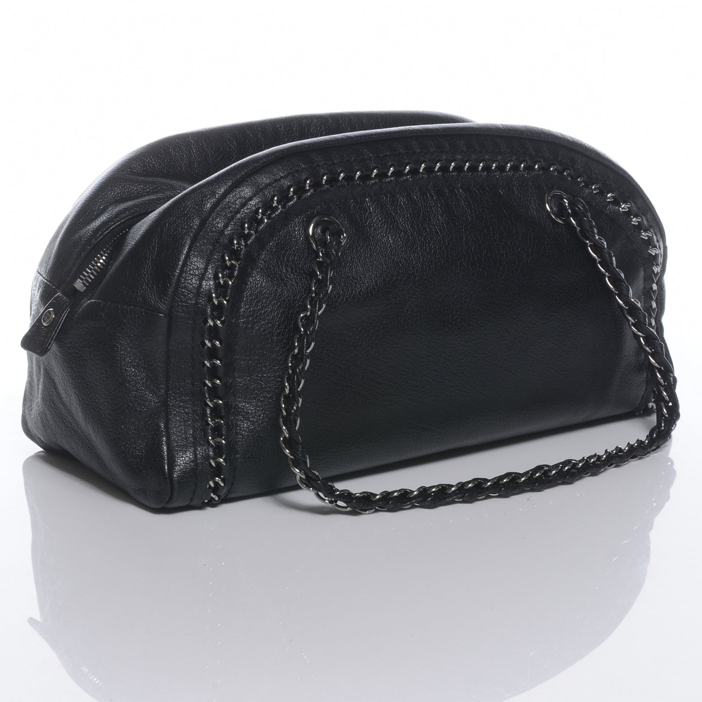 Leather Luxe Ligne Medium Bowler Black