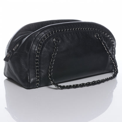 Chanel Leather Luxe Ligne Medium Bowler Black 3 of 7
