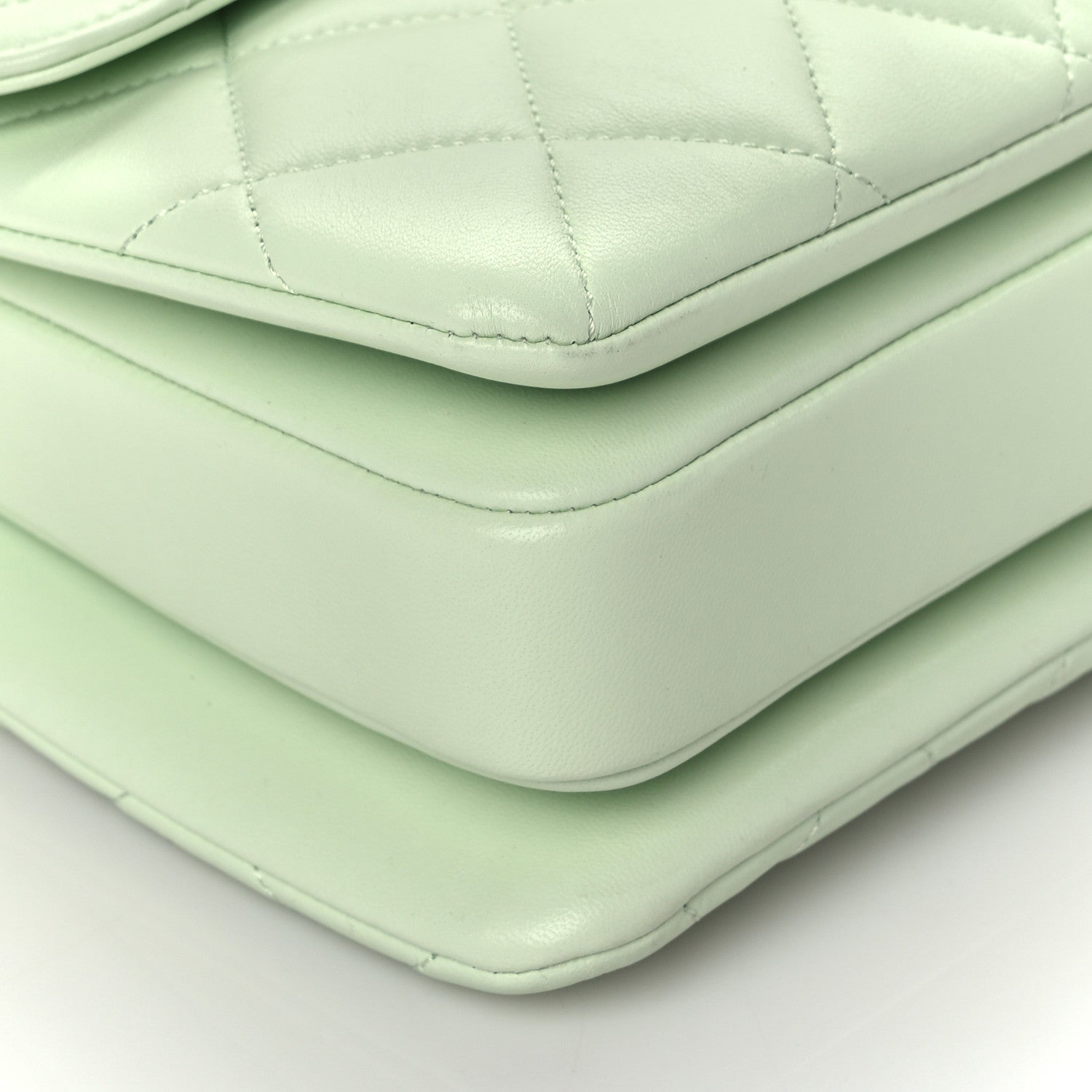 Chanel Lambskin Quilted Small Trendy CC Flap Dual Handle Bag Light Green 8 of 9