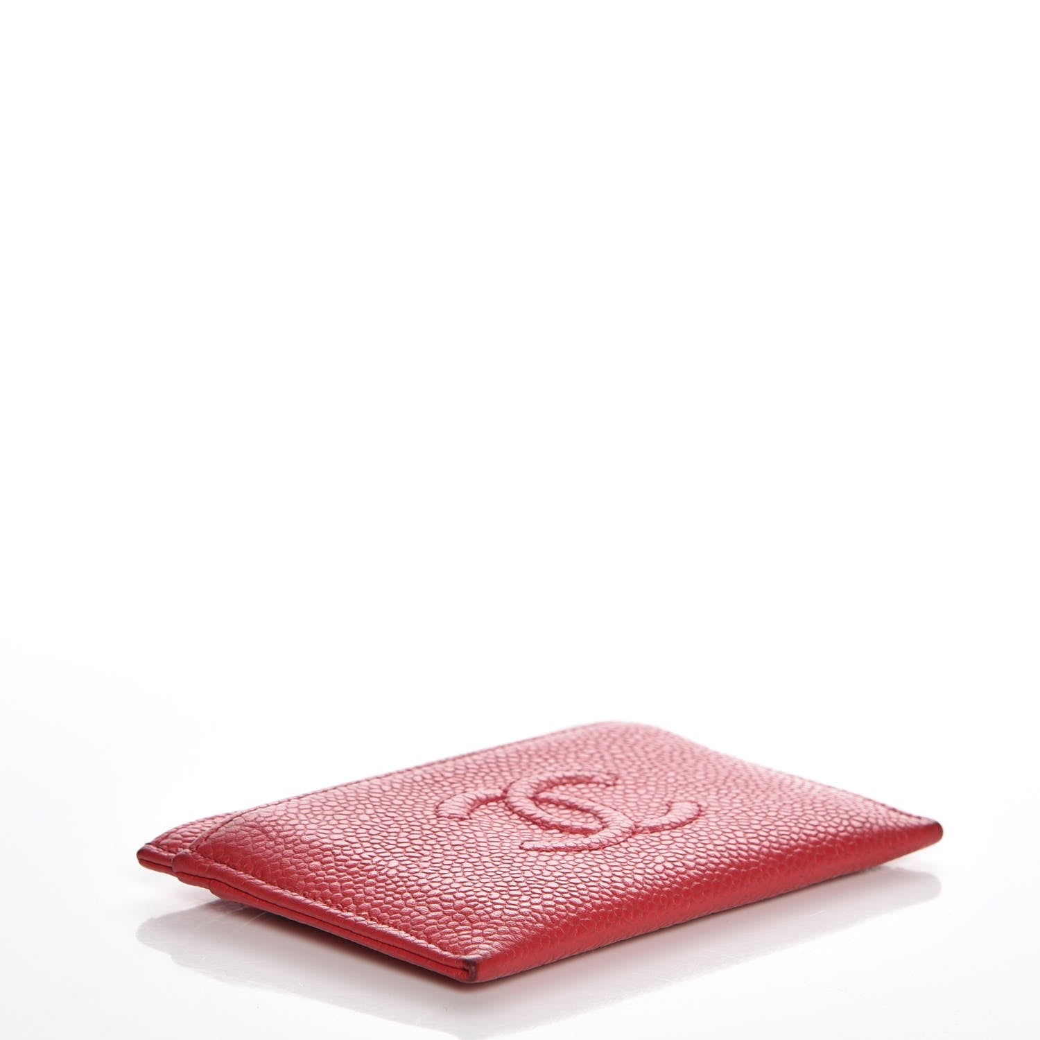 Chanel Caviar Timeless CC Card Holder Wallet Red 4 of 11