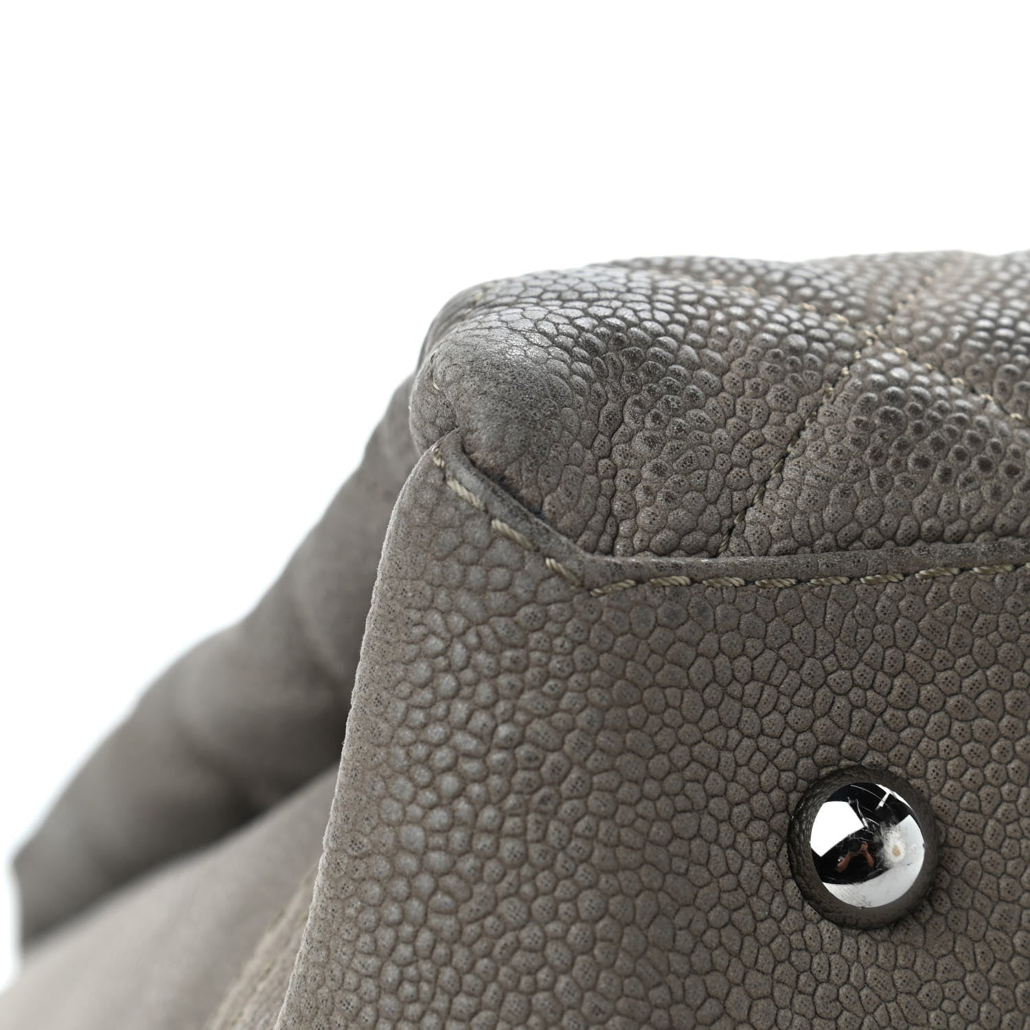 Chanel Iridescent Caviar Medium Lady Pearly Flap Khaki 10 of 18