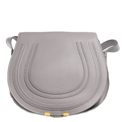 Chloe Calfskin Medium Marcie Round Crossbody Bag Cashmere Grey 1 of 9