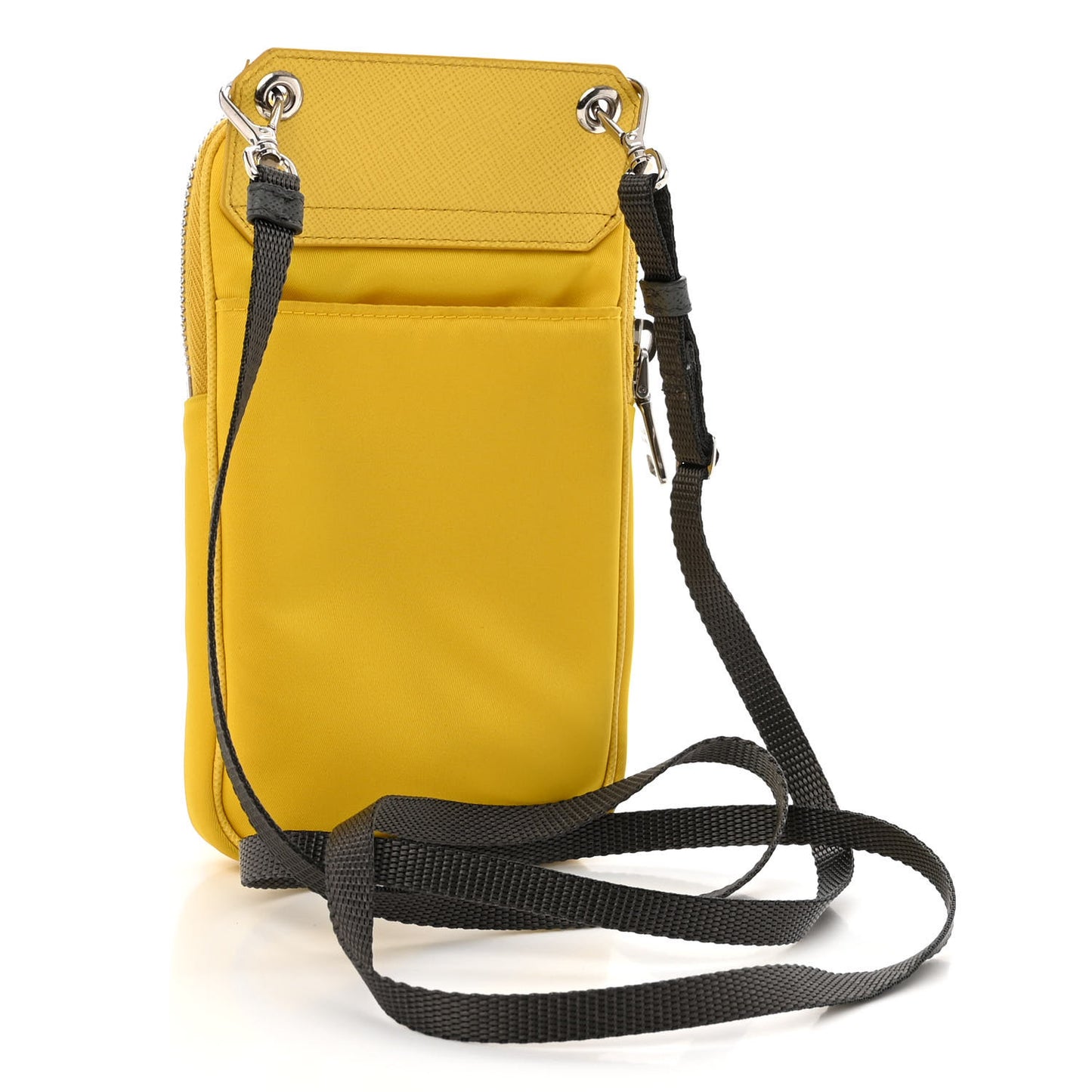 Tessuto Nylon Phone Case Crossbody Bag Giallo