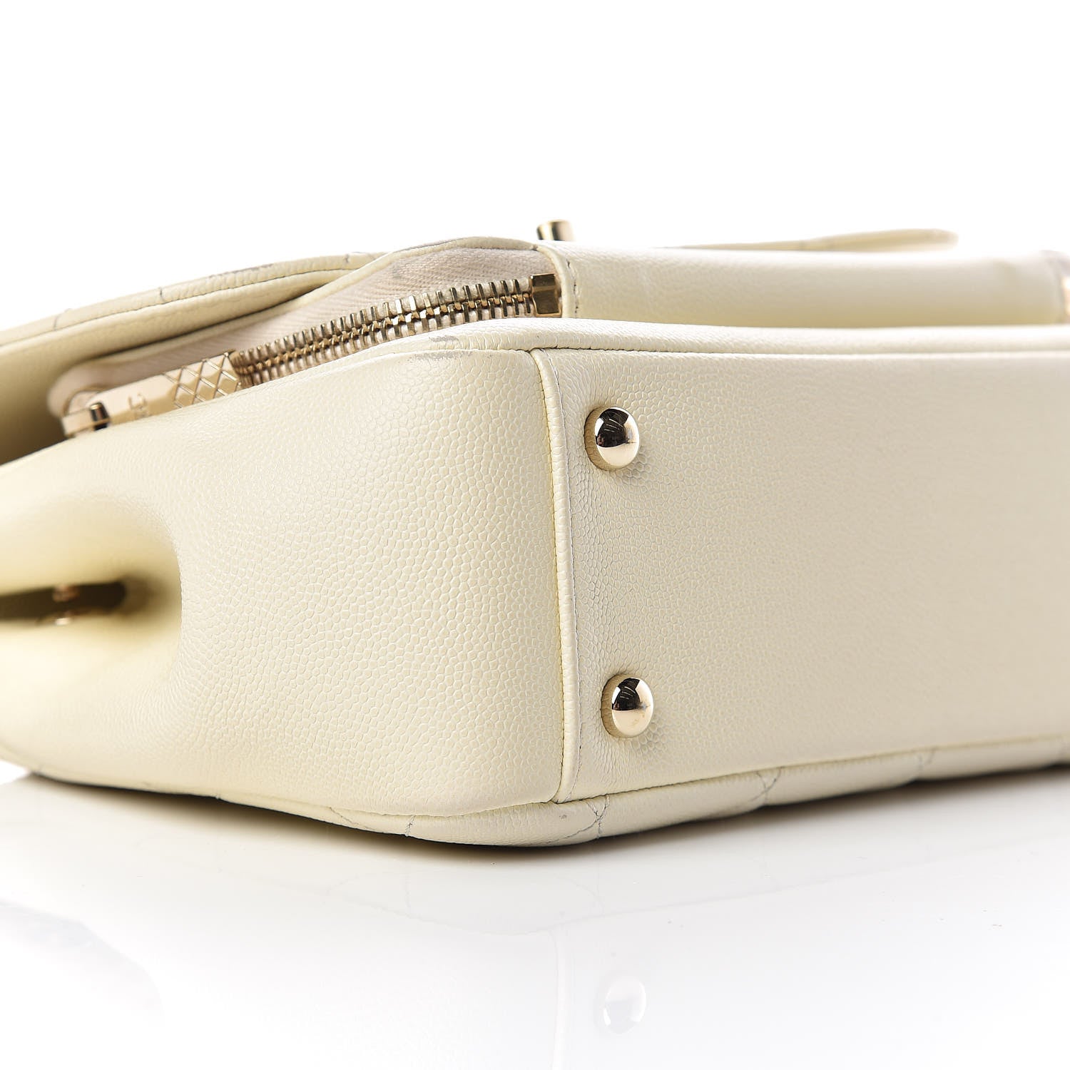 Chanel Caviar Quilted Medium Business Affinity Flap Ivory 8 of 16