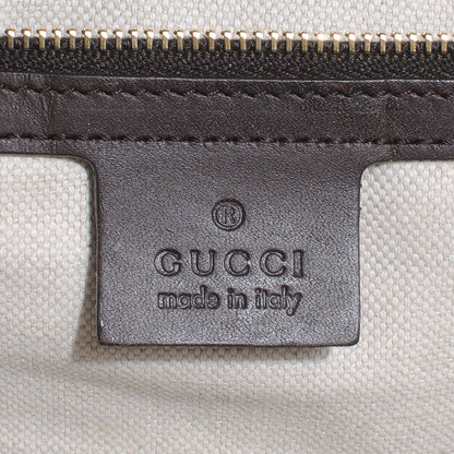 Gucci Monogram Vintage Web Medium Half Moon Hobo Ebony 6 of 7