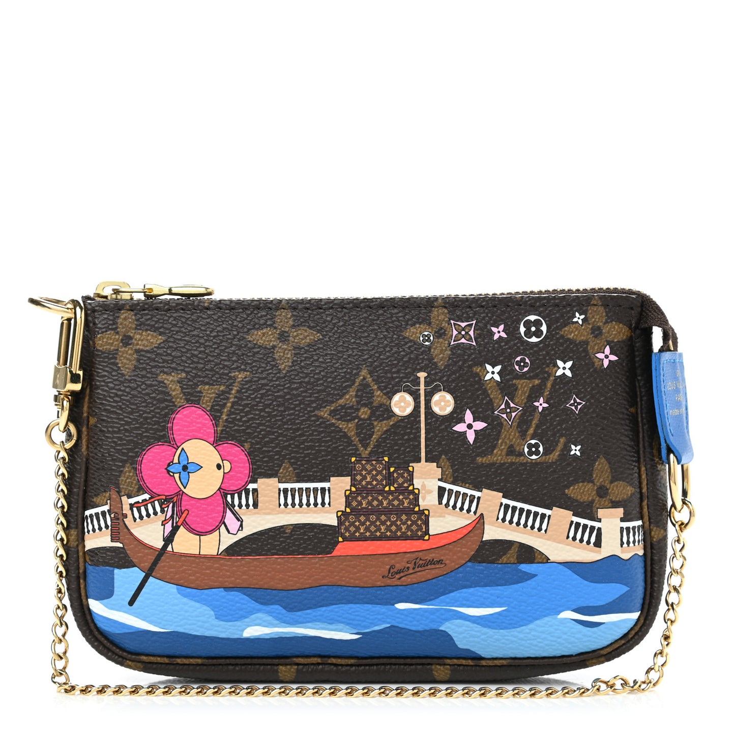 Monogram 2019 Christmas Animation Mini Venice Pochette Accessories Blue