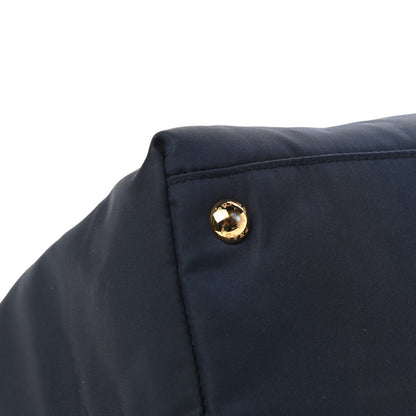 Prada Tessuto Nylon Saffiano Tote Blue 9 of 10