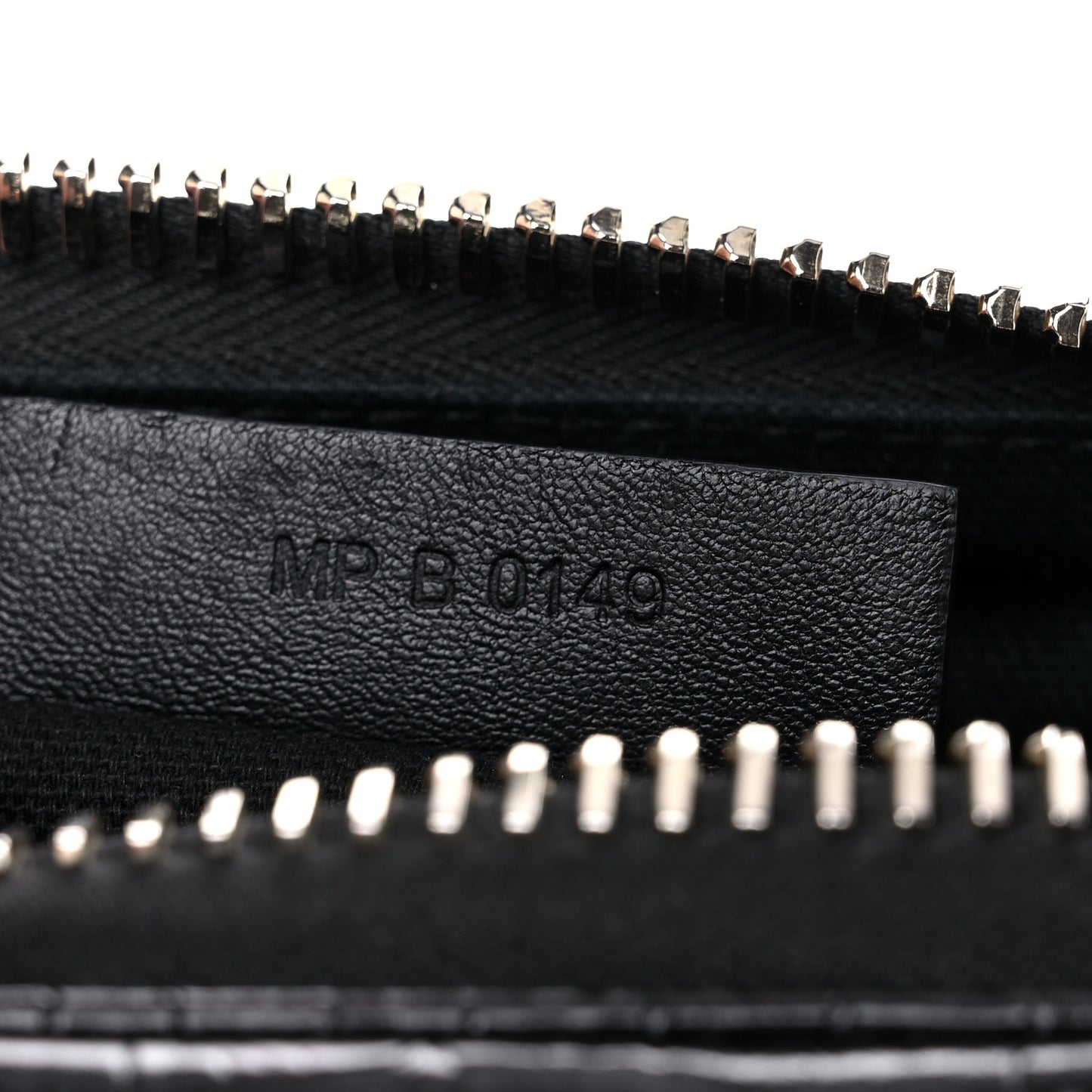 Calfskin Crocodile Embossed Mini Antigona Black