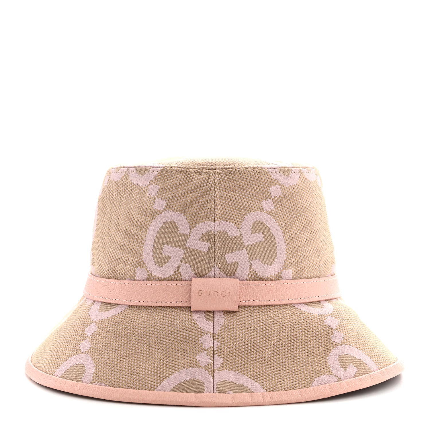 Gucci Monogram Jumbo GG Mosteria Bucket Hat S Beige Perfect Pink 3 of 8