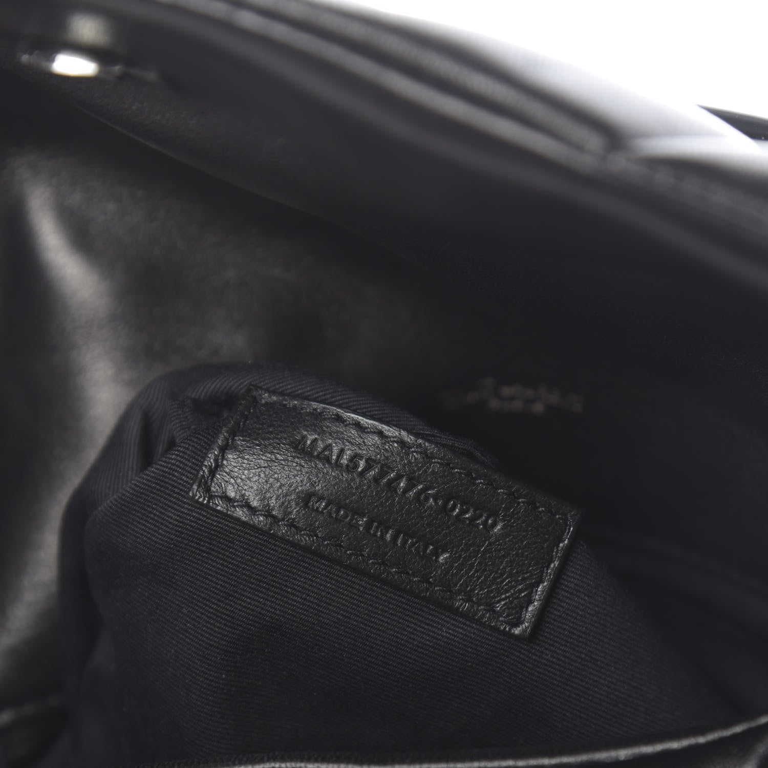 Saint Laurent Lambskin Quilted Small Loulou Puffer Monogram Chain Satchel Black 7 of 10