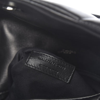 Saint Laurent Lambskin Quilted Small Loulou Puffer Monogram Chain Satchel Black 7 of 10