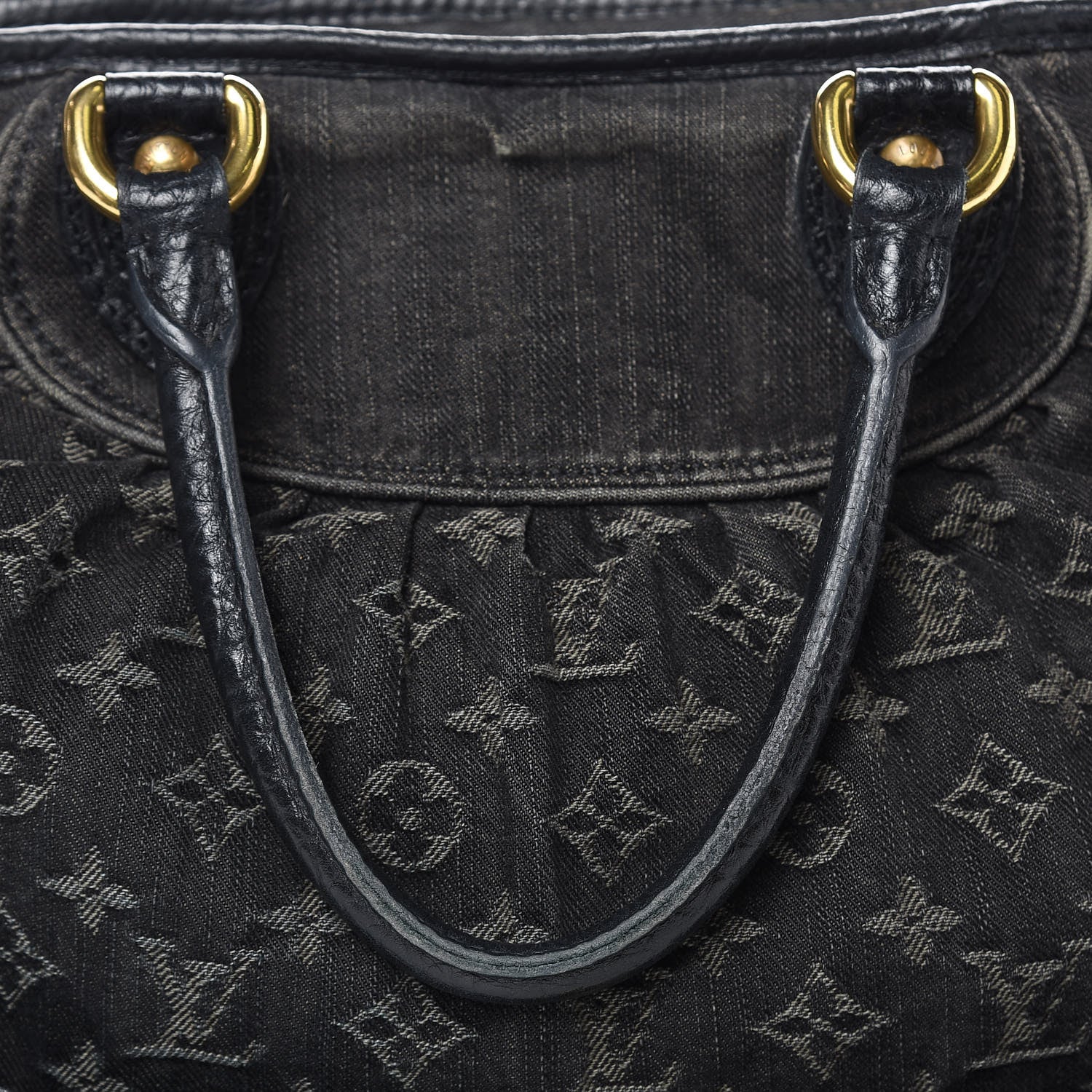 Louis Vuitton Denim Neo Cabby MM Black 13 of 17