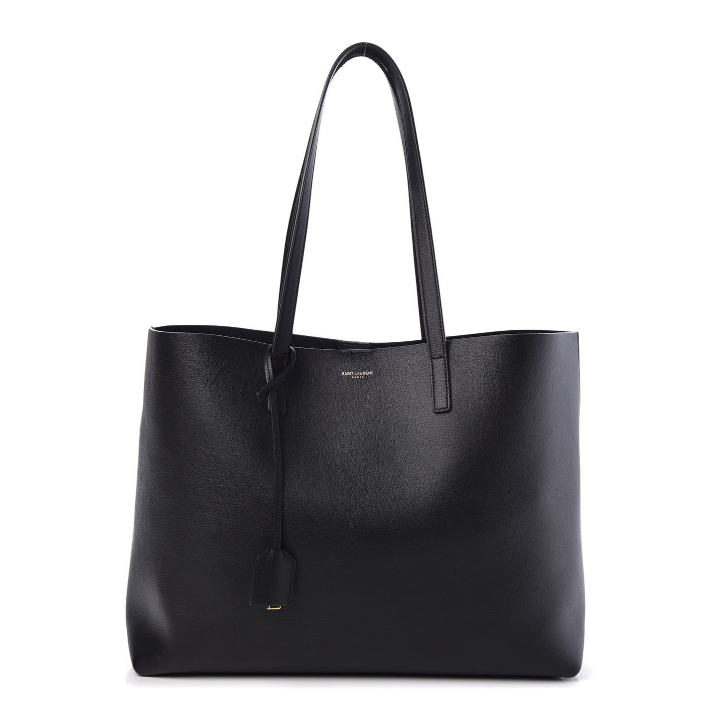 Calfskin Large Shopping Tote Black