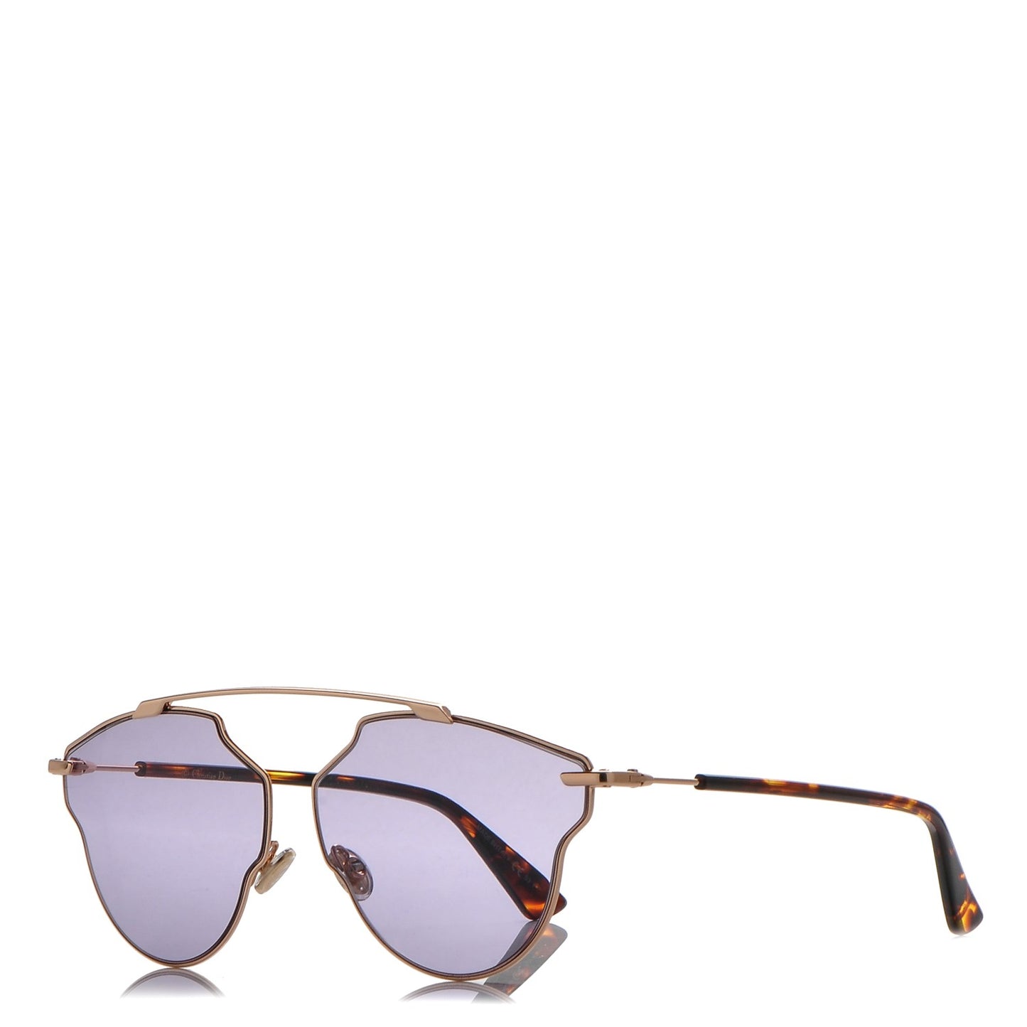 So Real Pop Sunglasses Rose Gold Purple